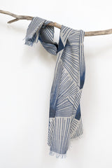 Shokunin Collection Hand-printed Chusen Japanese TEWSEN Tenugui Short Scarf - SATSU SATSU