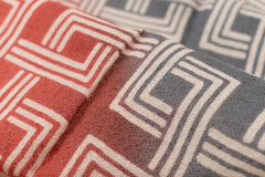 Shokunin Collection Hand-printed Chusen Japanese TEWSEN Tenugui Short Scarf - Sankei Mountain Scenery