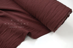 DEADSTOCK Japanese Fabric Shokunin Collection Azumadaki 101 - wine - 50cm