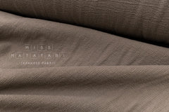 DEADSTOCK Japanese Fabric Shokunin Collection Azumadaki 101 - taupe - 50cm