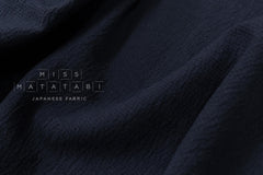 DEADSTOCK Japanese Fabric Shokunin Collection Azumadaki 101 - navy blue - 50cm