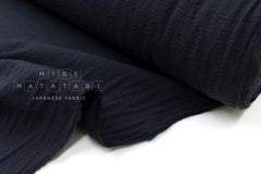 DEADSTOCK Japanese Fabric Shokunin Collection Azumadaki 101 - navy blue - 50cm