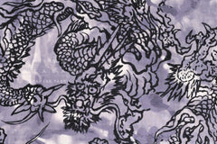 Japanese Fabric Watercolor Dragons - B - 50cm