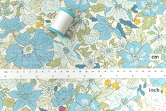Japanese Fabric All the Flowers - blue - 50cm