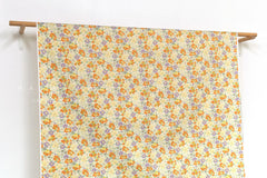 Japanese Fabric All the Flowers II - lilac, orange, yellow - 50cm