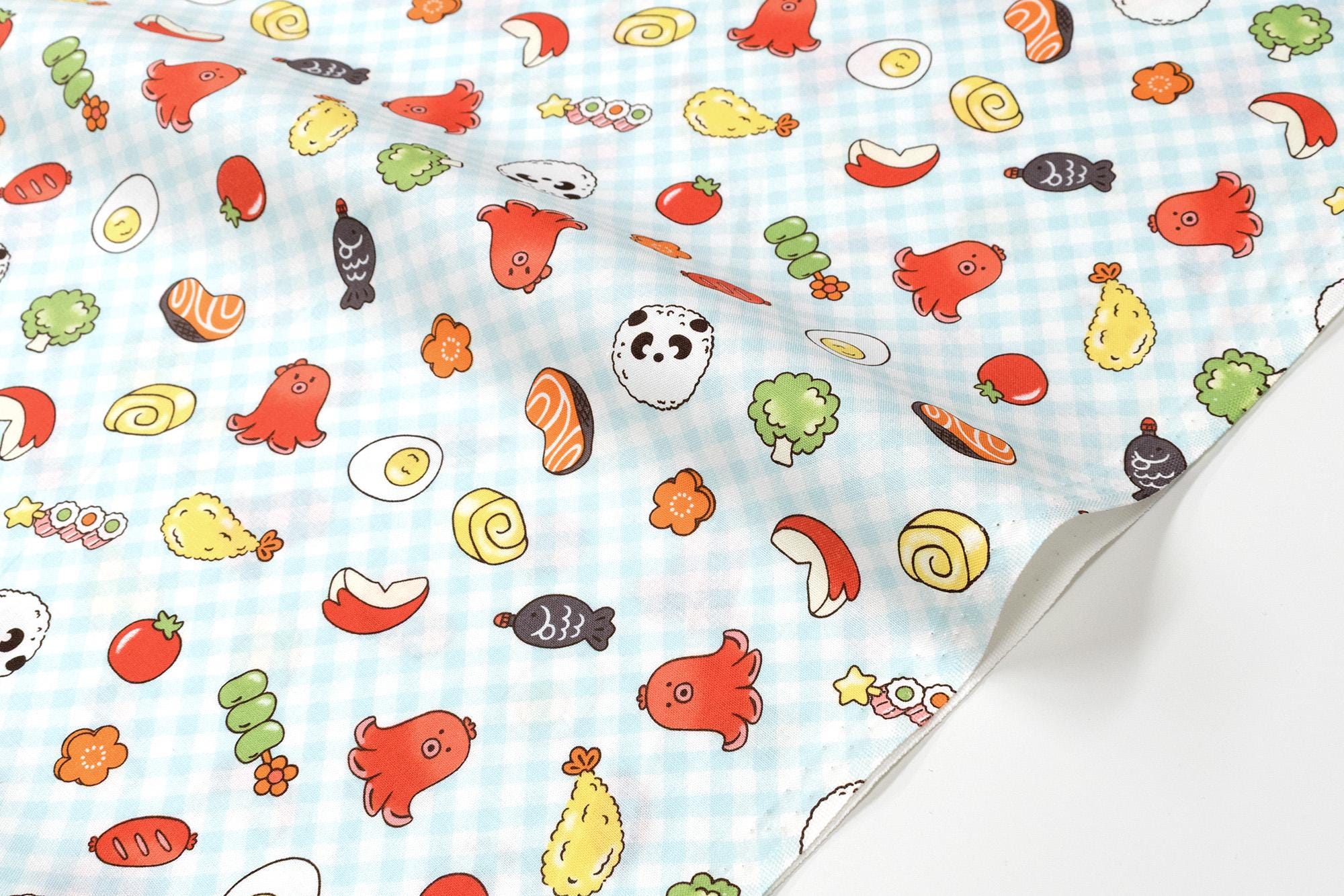Japanese Fabric Obento - light blue - 50cm