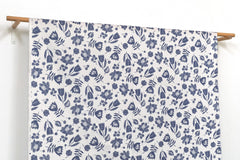 Japanese Fabric Lynette - blue - 50cm