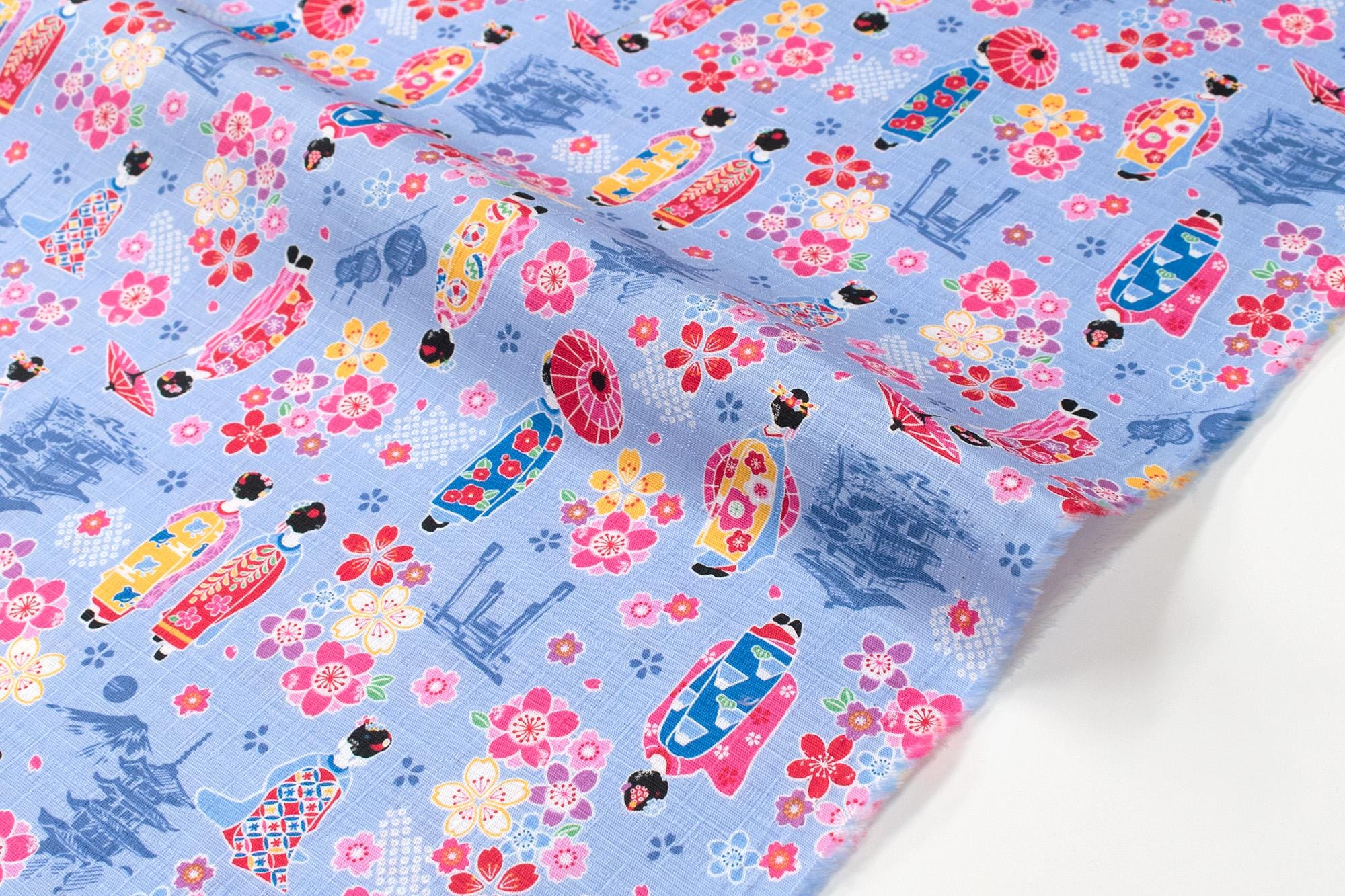 Japanese Fabric Little Maiko Dobby - C - 50cm