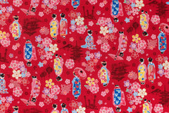 Japanese Fabric Little Maiko Dobby - D - 50cm