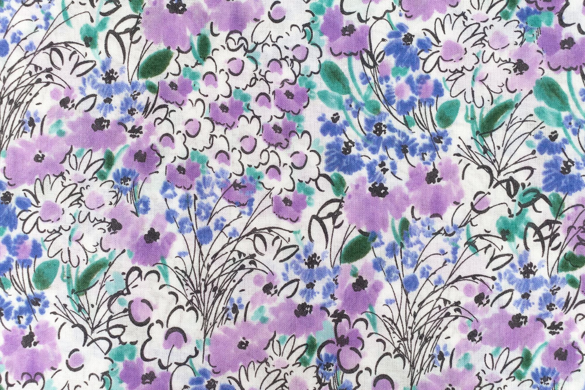 Japanese Fabric Vintage Floral - 50cm