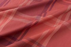 DEADSTOCK Japanese Fabric Yarn Dyed Plaid - orange, red - 50cm