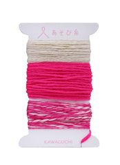 Japanese Pokeori Mini Loom Weaving Kit - bright pink