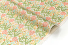 Japanese Fabric Flora - green - 50cm