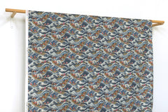 Japanese Fabric Wild Sea Cat Journey - 1 - 50cm