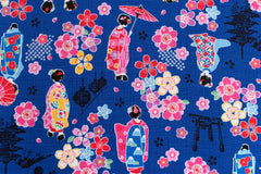 Japanese Fabric Little Maiko Dobby - E - 50cm