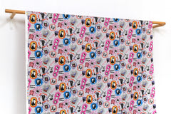 Japanese Fabric Meow Cat - grey - 50cm