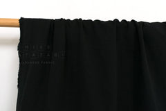 DEADSTOCK Japanese Fabric Shokunin Collection Yarn-dyed Kotohiradaki 36 Twill - black - 50cm