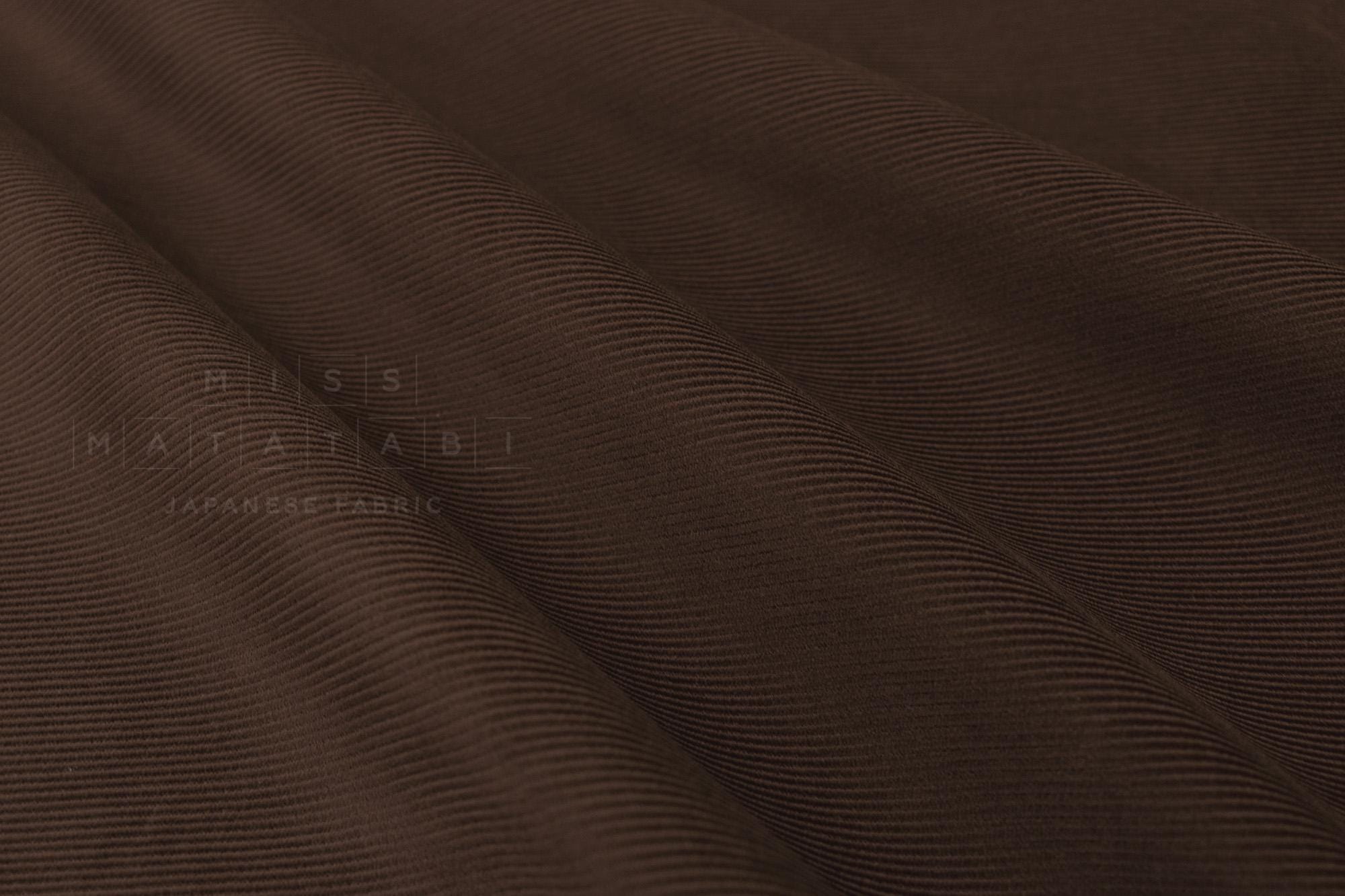DEADSTOCK Japanese Fabric Corduroy 57464 - brown - 50cm