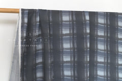 DEADSTOCK Japanese Fabric Rayon Plaid - sky - 50cm