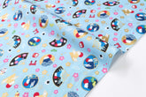 Japanese Fabric Kawaii Mt Fuji - C - 50cm