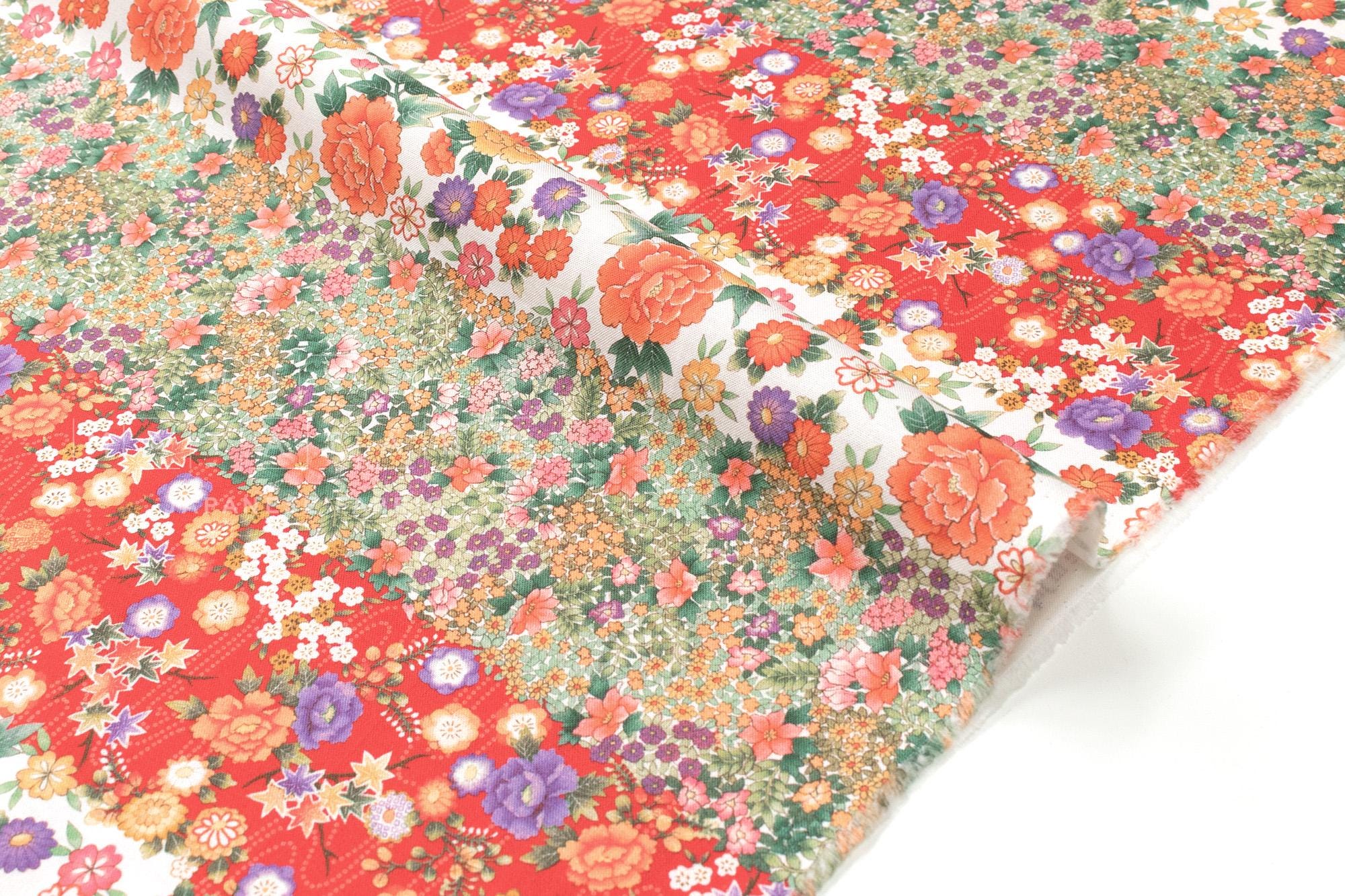 Japanese Fabric The Seasons Border - 50cm