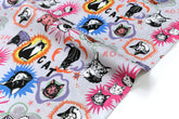 Japanese Fabric Meow Cat - grey - 50cm