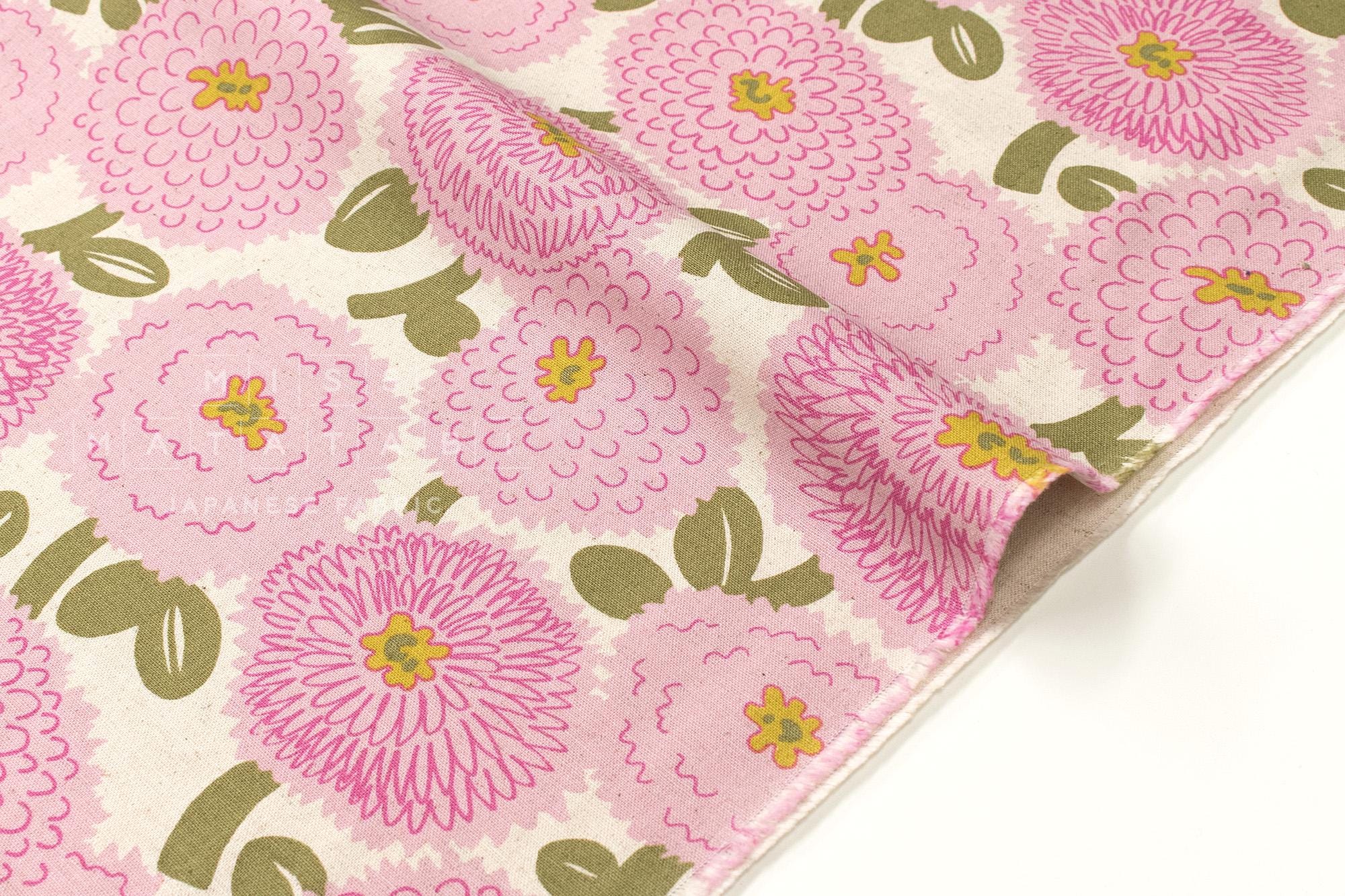 Japanese Fabric Misty Dahlia - A - 50cm