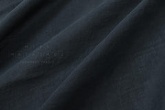 DEADSTOCK Japanese Fabric Shokunin Collection Azumadaki 18 Linen - dark navy blue - 50cm
