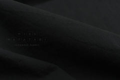 DEADSTOCK Japanese Fabric Shokunin Collection Yarn-dyed Kotohiradaki 36 Twill - black - 50cm