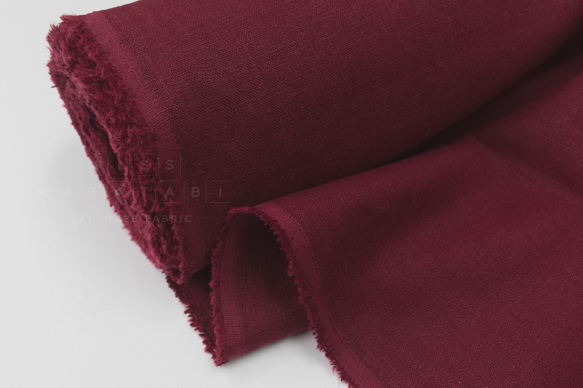 DEADSTOCK Japanese Fabric 100% Linen Solids - 4 - 50cm