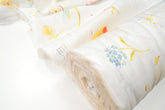 nani IRO Kokka hana no tokiniwa Organic Double Gauze - A