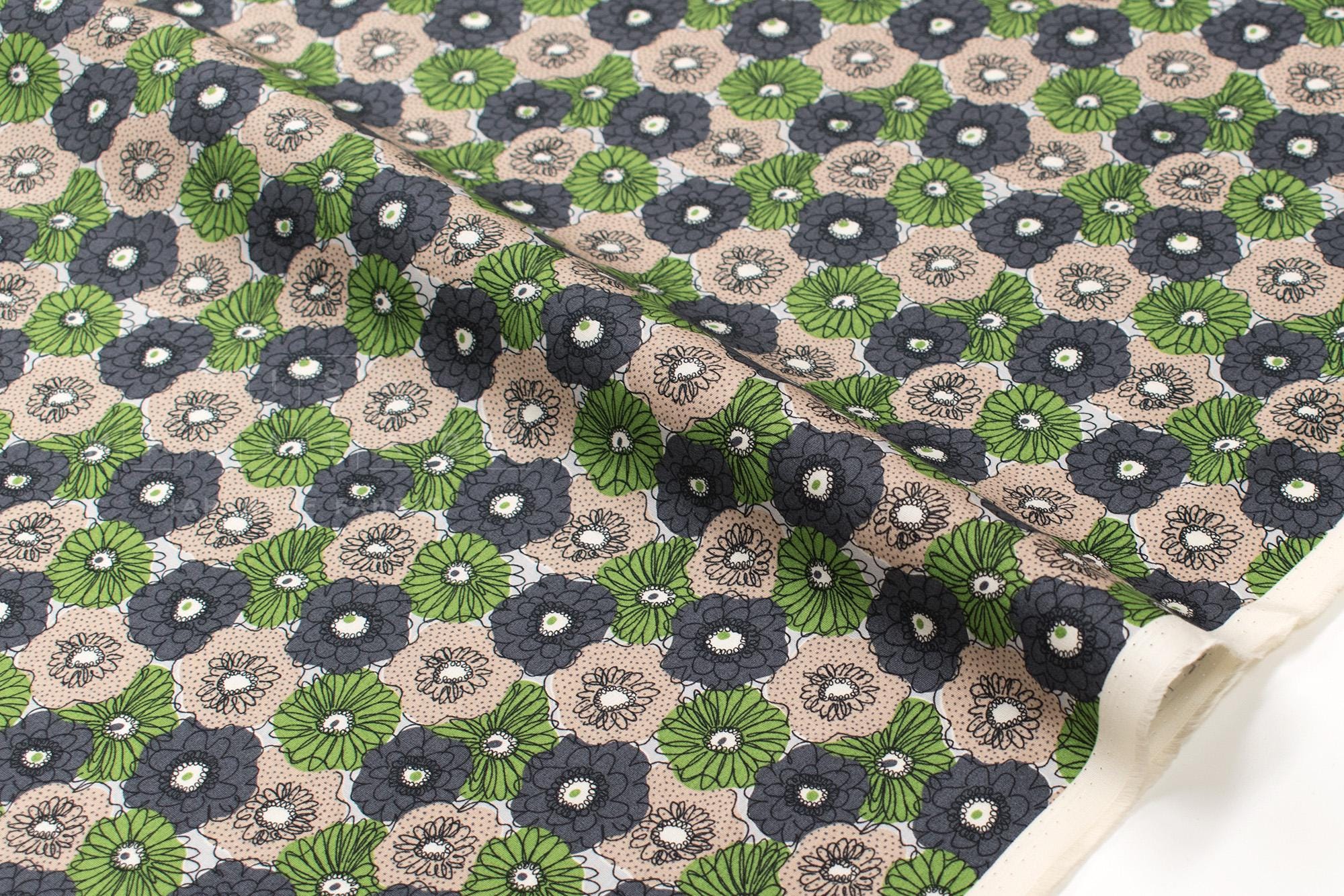 Japanese Fabric Bright Flowers - A - 50cm