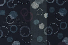 Japanese Fabric Maru - B navy blue - 50cm