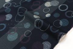 Japanese Fabric Maru - B navy blue - 50cm