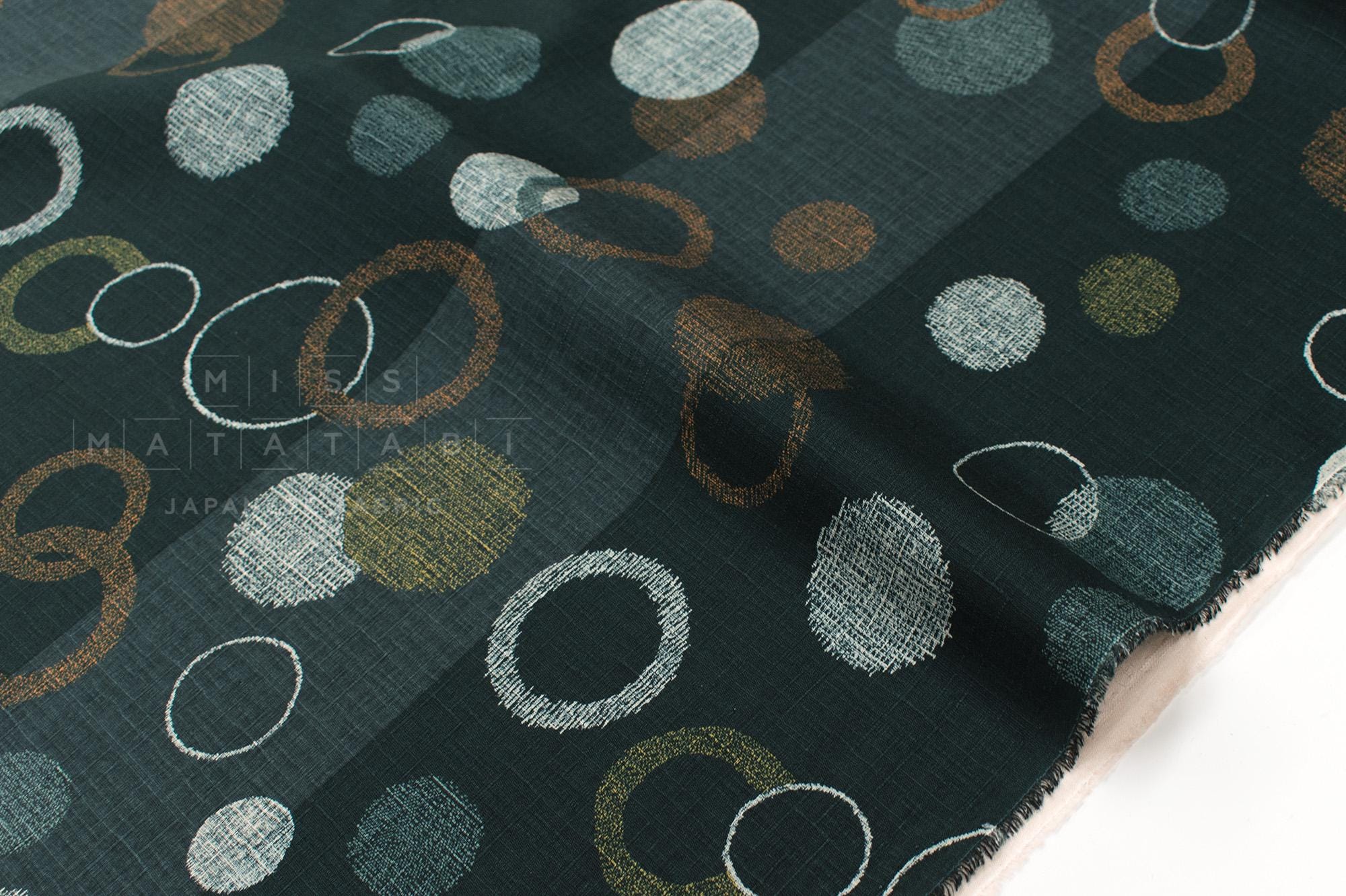Japanese Fabric Maru - C green - 50cm
