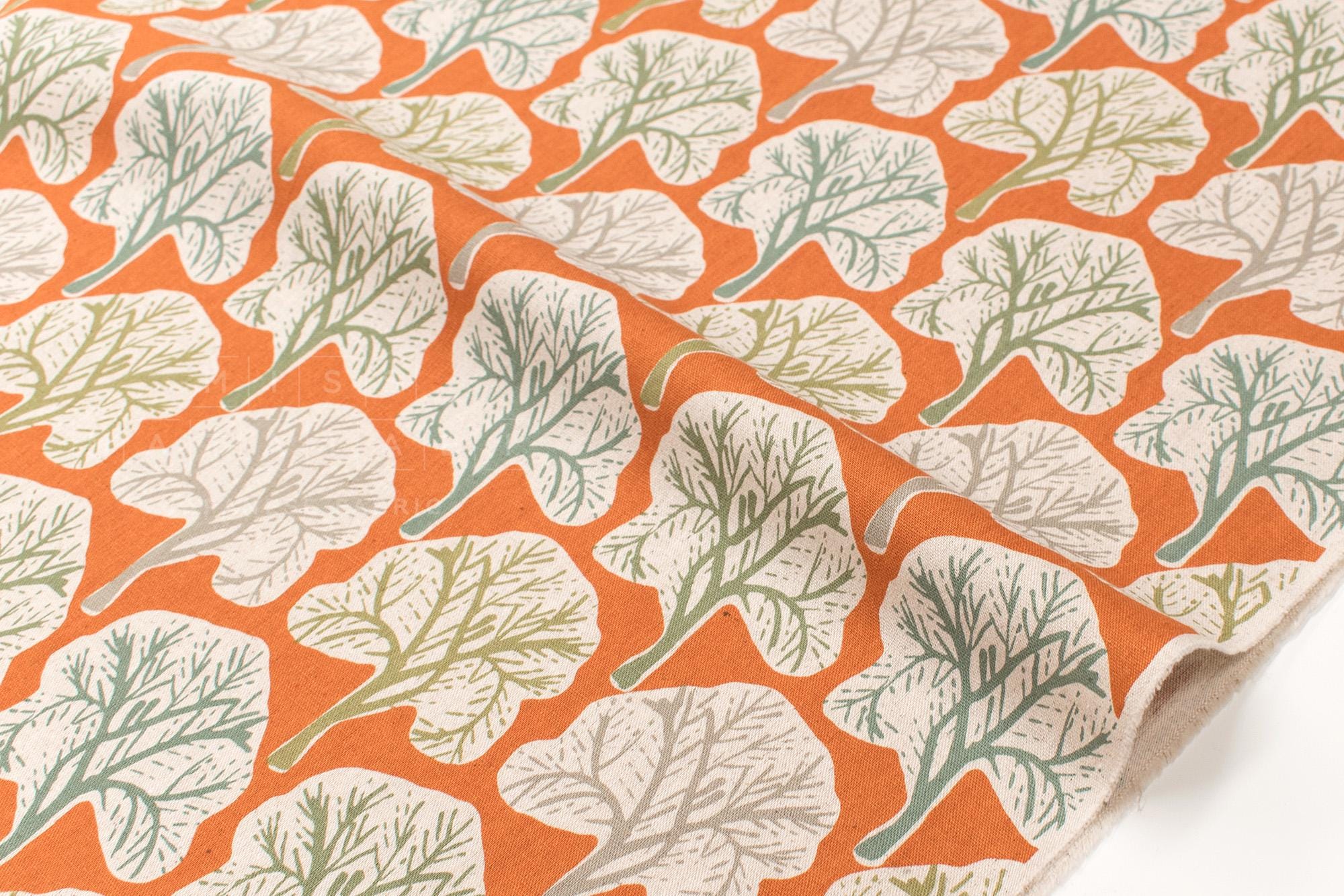 Japanese Fabric Winter Trees Canvas - C - 50cm