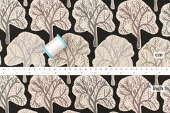 Japanese Fabric Winter Trees Canvas - E - 50cm
