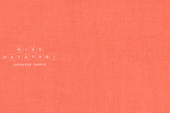 Kobayashi solid double gauze - coral pink