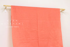 Kobayashi solid double gauze - coral pink