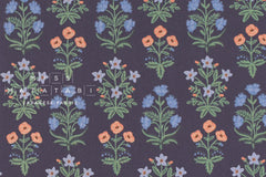 Cotton + Steel Rifle Paper Co. Camont Canvas - Menagerie Mughal - navy