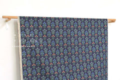 Cotton + Steel Rifle Paper Co. Camont Canvas - Menagerie Mughal - navy