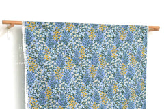 Cotton + Steel Rifle Paper Co. Camont Canvas - Wildwood Garden - blue