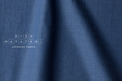 Kobayashi solid double gauze - steel blue