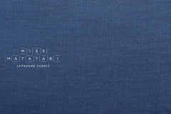 Kobayashi solid double gauze - steel blue