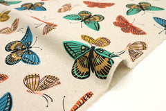 Cotton + Steel English Garden canvas - monarch natural - 50cm