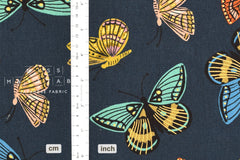 Cotton + Steel English Garden canvas - monarch navy - 50cm