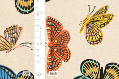Cotton + Steel English Garden canvas - monarch natural - 50cm