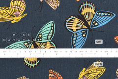 Cotton + Steel English Garden canvas - monarch navy - 50cm