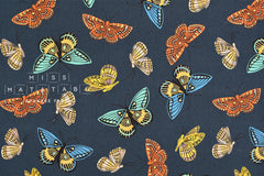 Cotton + Steel English Garden canvas - monarch navy - 50cm