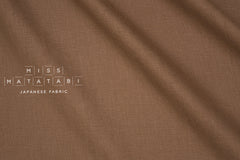 Japanese Fabric 100% brushed linen - cocoa - 50cm